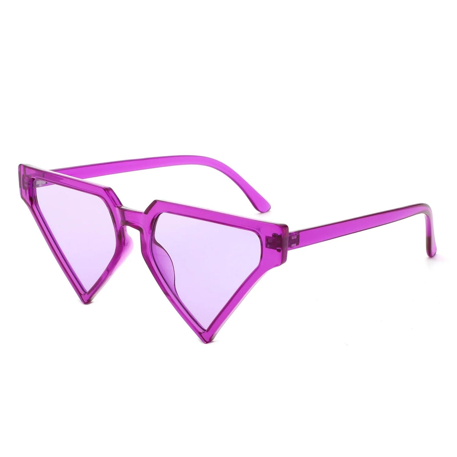 Sunglasses Purple Triangle Pointed for Women