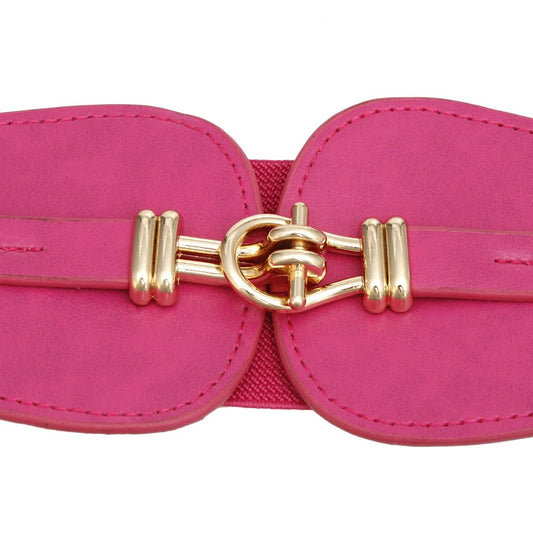Belt ColorPop Fuchsia Cinch Toggle Stretch Belt