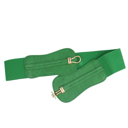 Belt ColorPop Green Cinch Toggle Stretch Belt