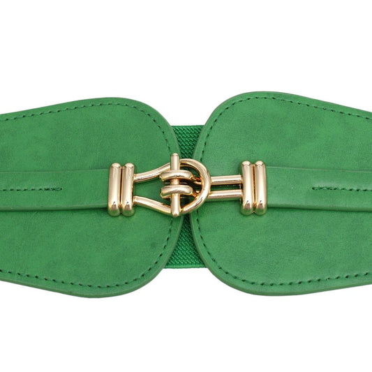 Belt ColorPop Green Cinch Toggle Stretch Belt