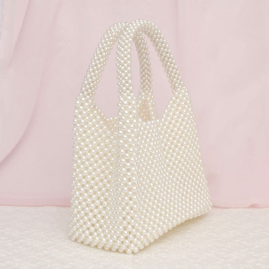 Top Handle Luxe Lady Cream Pearl Hollywood Handbag