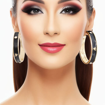 Black Bee Casting Heavy  Hoops